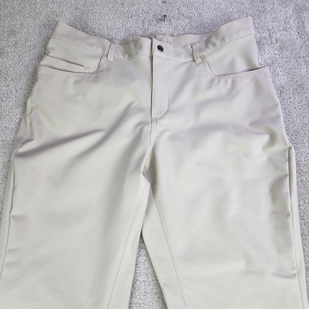 State and Liberty Mens Athletic Fit Performance Pants Beige 40 - 38x31